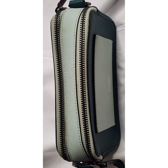 BOTKIER Cobble Hill Small Square CROSS BODY Emerald/Green Combo EuC - Picture 6 of 7